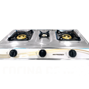 fogón de gas de 3 quemadores. Premier